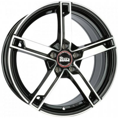 MAM W4 7x17 5x100 ET35 black polished