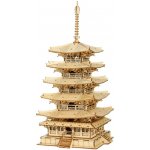 Robotime Rolife 3D Dřevěná Pagoda TGN02 275 ks – Zboží Dáma