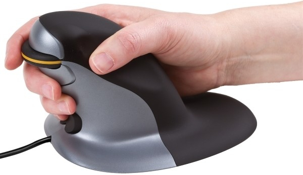 Fellowes Penguin Ambidextrous Vertical Mouse - Medium Wired