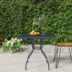 OMAXI 775025 Zahradní stůl antracitový 80 x 80 x 72,5 cm ocel a síťovina – Hledejceny.cz