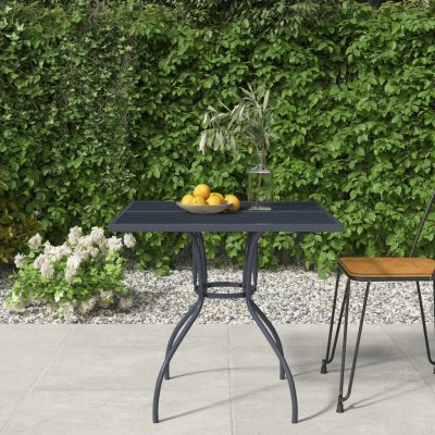 OMAXI 775025 Zahradní stůl antracitový 80 x 80 x 72,5 cm ocel a síťovina – Hledejceny.cz