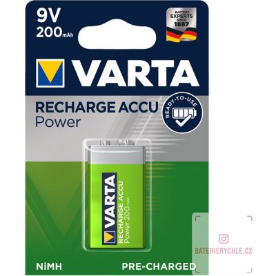 Varta Power 9V 200 mAh 1ks 56722101401 – Hledejceny.cz