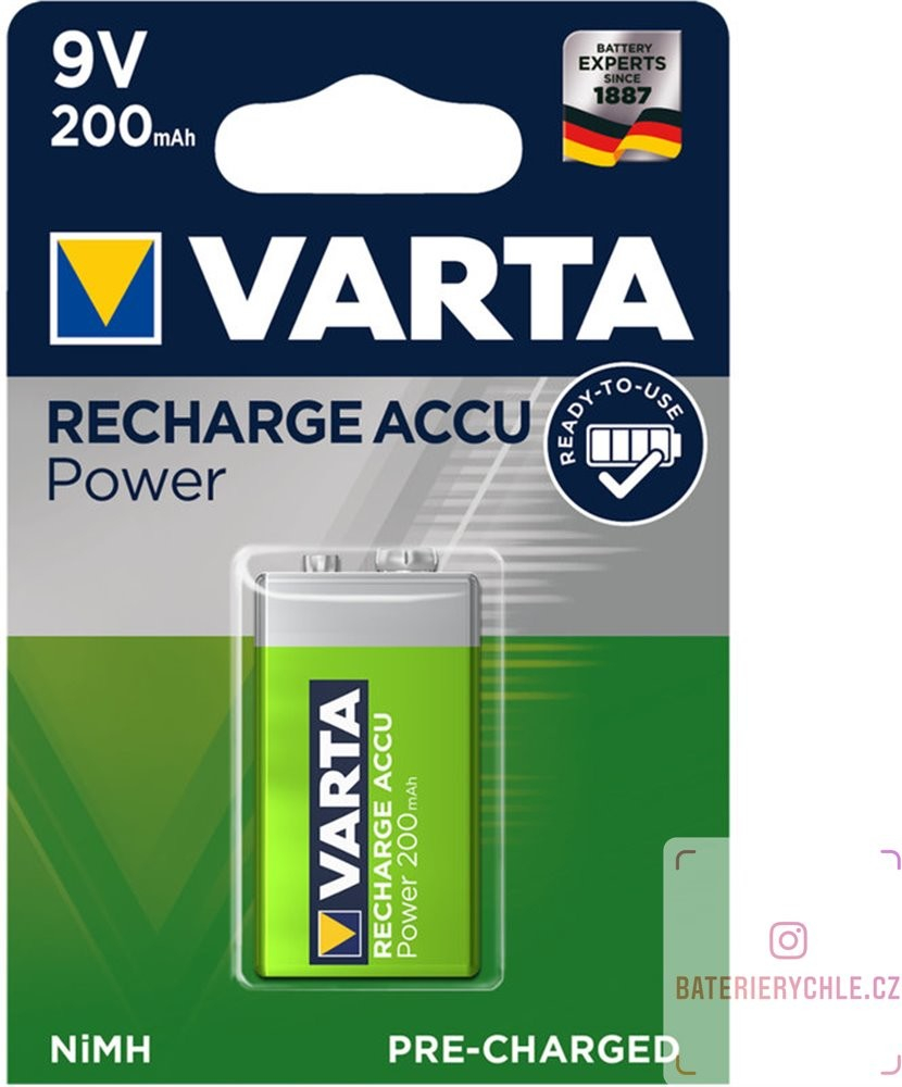 Varta Power 9V 200 mAh 1ks 56722101401 od 158 Kč - Heureka.cz