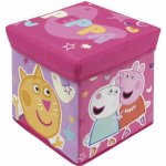 Arditex Taburet PEPPA PIG s úložným prostorem růžový 30x30x30 – Sleviste.cz