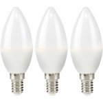 NEDIS LED žárovka E14/ svíčka/ 2,8 W/ 220 V/ 250 lm/ 2700 K/ teplá Bílá/ matná/ 3 kusy – Hledejceny.cz