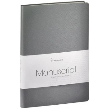 HM Manuscript A5 Zápisník rec.kůže šedý 100 g 96 listů