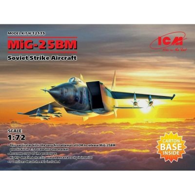 ICM MiG-25 BM Soviet Strike Aircraft 3x camo 72175 1:72