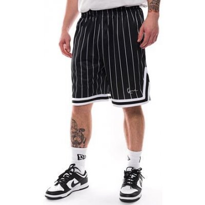 Karl Kani kraťasy Small Signature Pinstripe Mesh shorts black/white