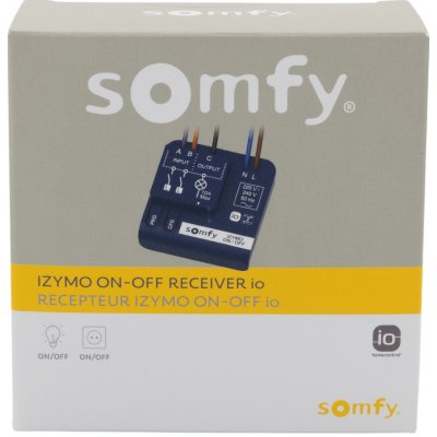 Somfy Izymo ON-OFF receiver io – přijímač pro ovládání osvětlení a el. spotřebičů io vysílači 1822650 – Zboží Živě
