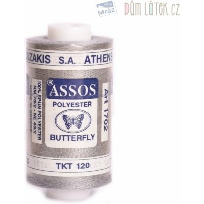 Polyesterová nit šedá 1000 m – Zboží Mobilmania