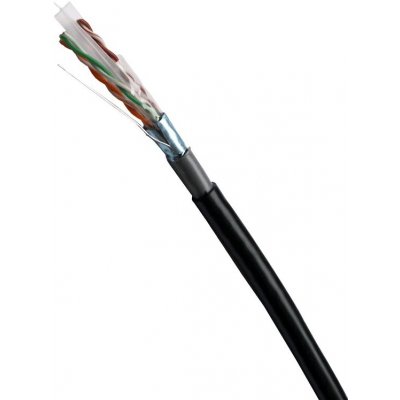 Datacom 1129 FTP CAT6 PVC+PE 305m, černý – Zboží Živě