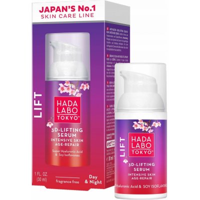 HADA LABO TOKYO Lift 3D Lifting Silné opravné sójové sérum pod krém 30 ml – Zbozi.Blesk.cz