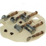 SONIX rádýlko 6x6cm nerez+dřev.rukojeť – Sleviste.cz