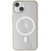 Pouzdro a kryt na mobilní telefon Apple Woodcessories Clear Case MagSafe Offwhite iPhone 14