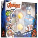 Marvel Avengers Captain America EDT 90 ml + 2v1 pěna do koupele / šampón 350 ml + terč na suchý zips dárková sada – Sleviste.cz