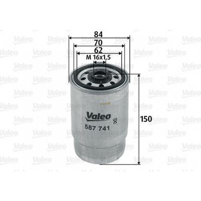 587741 VALEO Palivový filtr | Zboží Auto