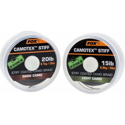 Fox Edges Camotex Stiff Dark camo 20m 15lb – Zboží Mobilmania