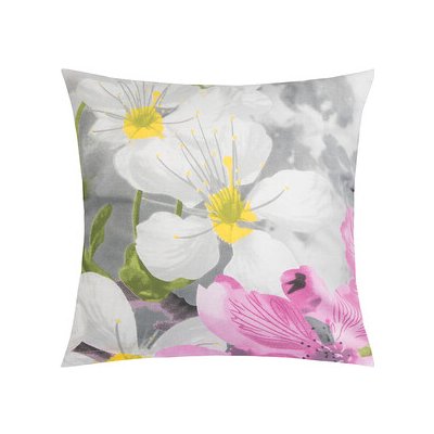 Bellatex bavlna Léto Růžová šedá Bílá 40 x 40 cm – Sleviste.cz