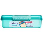 Sistema krabička na svačinu To Go se 3 oddíly 975 ml minty teal – Zboží Dáma