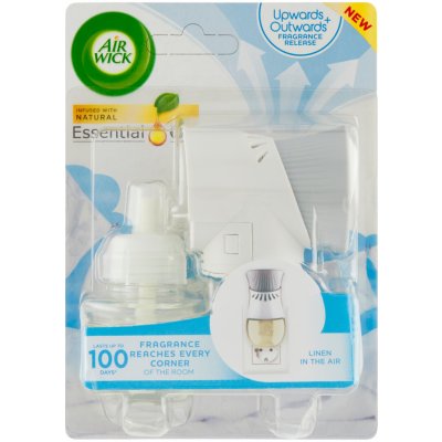 Air Wick Essential Oils Elektrický osvěžovač vzduchu strojek a náplň prádlo ve vánku 19 ml