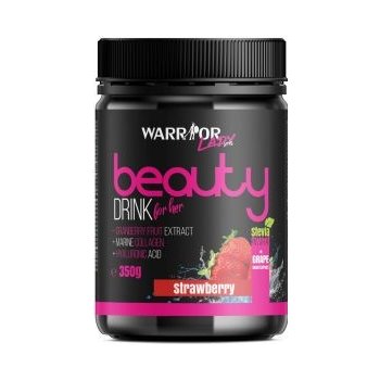 Warrior Beauty Drink kolagenový nápoj s kyselinou hyaluronovou a stévií Strawberry 350 g