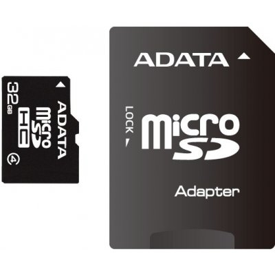 ADATA microSDHC 32 GB Class 4 AUSDH32GCL4-RA1 – Zbozi.Blesk.cz