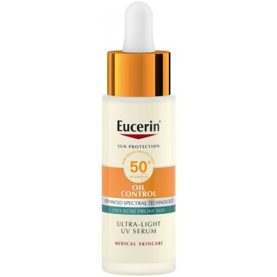 Eucerin SUN UV Serum na obličej SPF50+ 30 ml – Zboží Dáma
