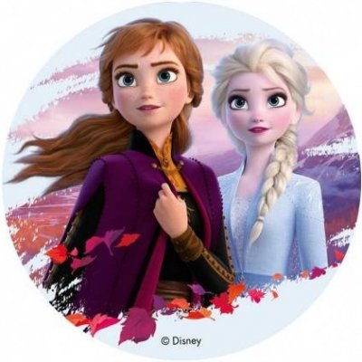 Jedlý papír Frozen 2 Anna A Elsa 20cm - Dekora – Zboží Mobilmania