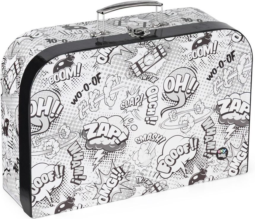 Oxybag Kufřík lamino Komiks White34 cm