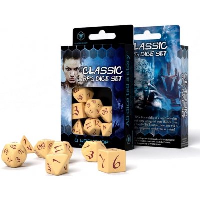 Sada RPG kostek Beige & Burgundy – Zboží Živě