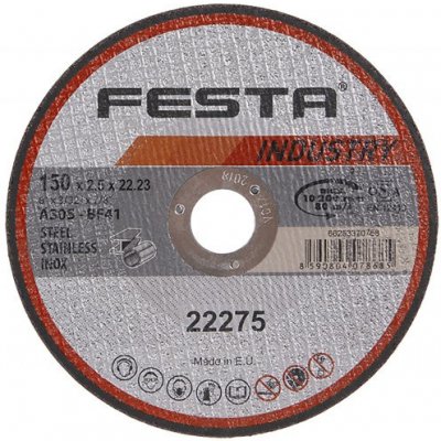 Levior Kotouč řezný FESTA 22275 INDUSTRY na kov 150x2,5x22,2mm – Zboží Mobilmania