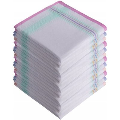 Meda bavlněné dámské kapesníky MEDA 28 x 28 cm 12 ks – Zboží Dáma