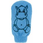 Förster´s dětská mycí žínka bavlna velká s obrázkem Hrošíka modrá – Zboží Dáma