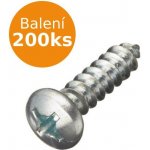 Vruty do elektroinstalačních krabic 3 x 13 mm, balení 200ks – Zboží Mobilmania