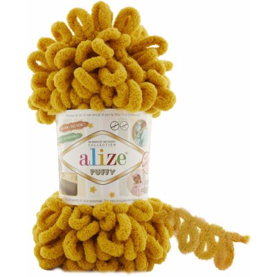 Alize Příze Puffy 02 hořčicová – Zboží Dáma