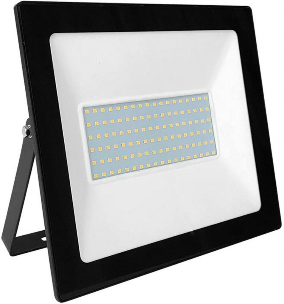 ACA Lighting LED venkovní slim reflektor Q 100W/230V/RGB+6000K/9000Lm/110°/IP66, černý