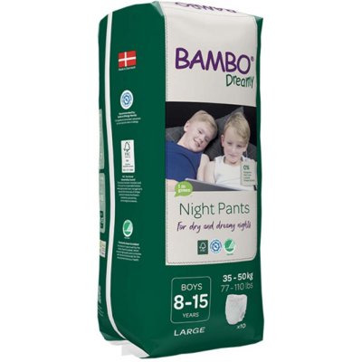 Bambo Dreamy Night Pants 8-15let Boy 35-50 kg 10 ks – Zbozi.Blesk.cz
