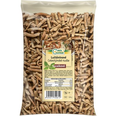 Vera Gurmet Luštěninové Celestýnské nudle BAZALKOVÉ 500 g – Zboží Dáma