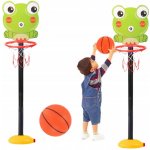 LEAN Toys BASKETBALOVÝ KOŠ PRO DĚTI ŽABKA Nastavitelný 52-110cm MÍČ PUMPIČKA – Hledejceny.cz