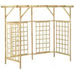 Dřevěná pergola VidaXL s mřížkou, 168 cm – Hledejceny.cz