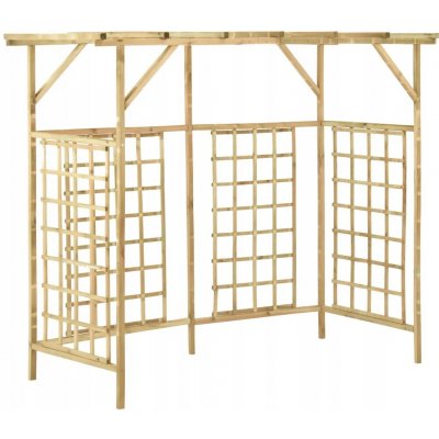 Dřevěná pergola VidaXL s mřížkou, 168 cm – Hledejceny.cz