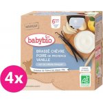 Babybio Brassé Kapsička z kozího mléka hruška vanilka 4 x 85 g – Zboží Dáma