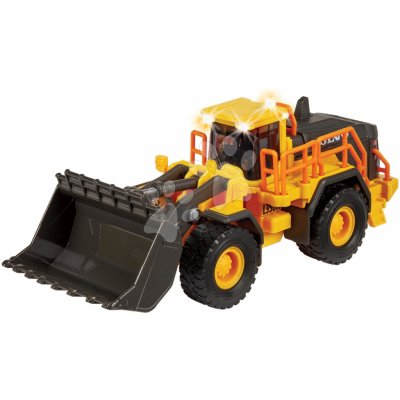 Majorette Nakladač Volvo Wheel Loader 21 cm délka se zvukem a světlem a pohyblivými částmi – Zboží Dáma
