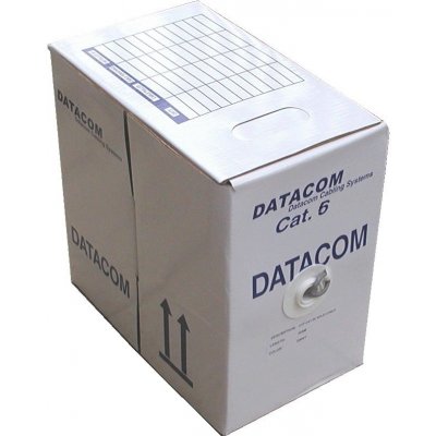 Datacom 1125 UTP, cat.6, PVC, drát, 305m, šedý – Zbozi.Blesk.cz