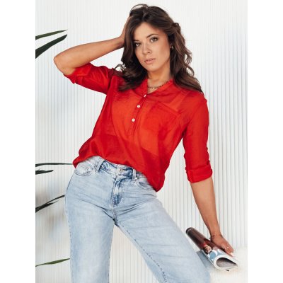 Elegantní dámská košile Luna RY2322 červená – Sleviste.cz