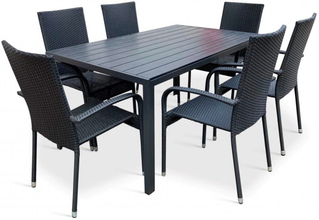 Vikio Zahradní set 140x80 pro 6 osob DT276 antracit