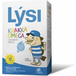 Lysi Omega 3 + D pro děti s ovocnou příchutí 60 kapslí