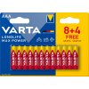 Baterie primární VARTA Longlife Max Power AAA 12ks 4703101462