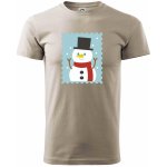Rodinná vánoční trička známky klasické pánské triko Ledově šedá