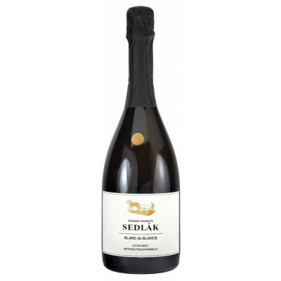 Sedlák Sekt Blanc de Blanc Chardonnay Extra Brut 2020 12% 0,75 l (holá láhev) – Zboží Dáma